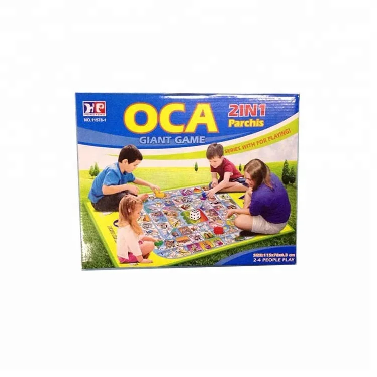 Kids Educational 2 In 1 Parchis Chess Mat Giant Chess Set Outdoor