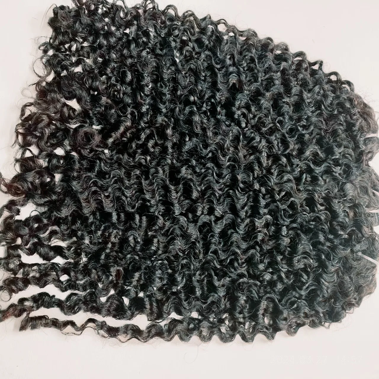 Raw Indian Remy Hair Weft No-Tangle Free Loose Deep Wave Curly Weave Natural Human Hair