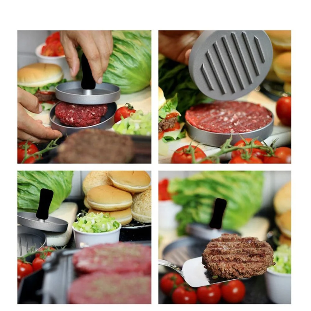 Пресс для гамбургеров из алюминиевого сплава форма бургеров мяса круглая говядины гриля пресс котлет кухонные инструменты
