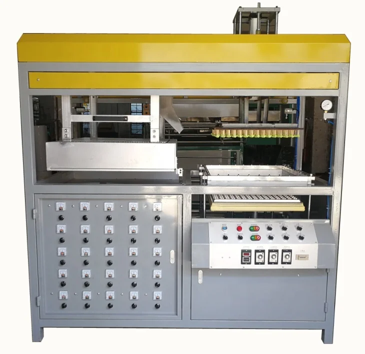 Compact Automatic Plastic PVC PET Thermoforming Machine / Semi-automatic vacuum forming machine