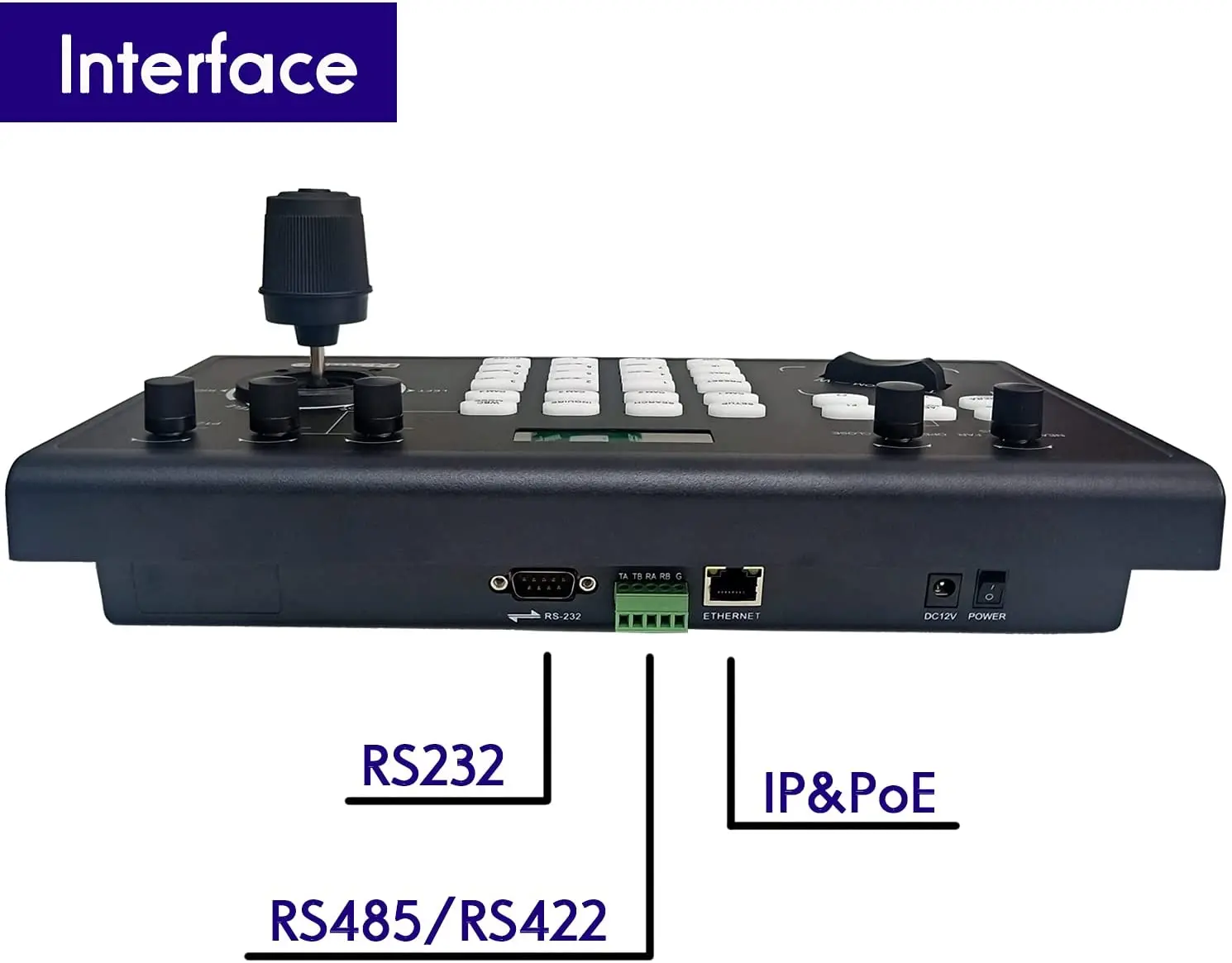 PTZOptics Super keyboard IP и Serial PTZ Camera джойстик контроллер для видеоконференций прямых трансляций видеокамер