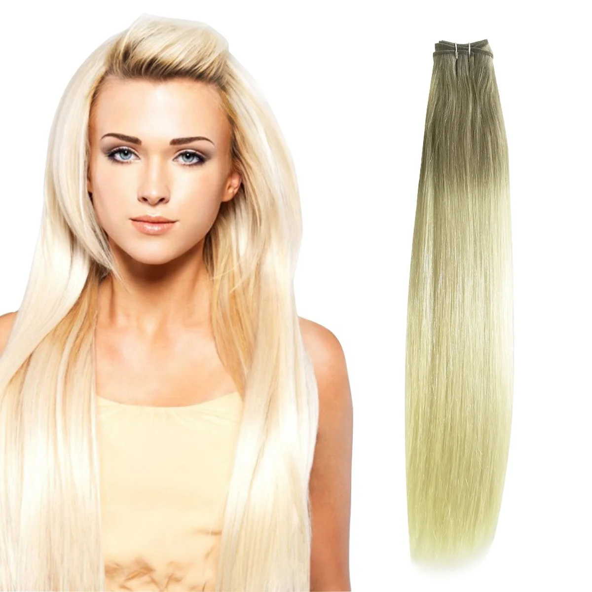 100% Human Hair Weft Unprocessed Virgin Hair Extensions by Sewing Machine Double Drawn 12a Natural Remy Hair Weaving Wholesaler