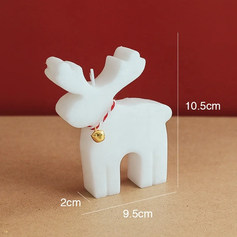 Wholesales Christmas Scented Candles,art Scented Candles for Christmas,christmas Gifts Deer Elk Shaped Scented Candles