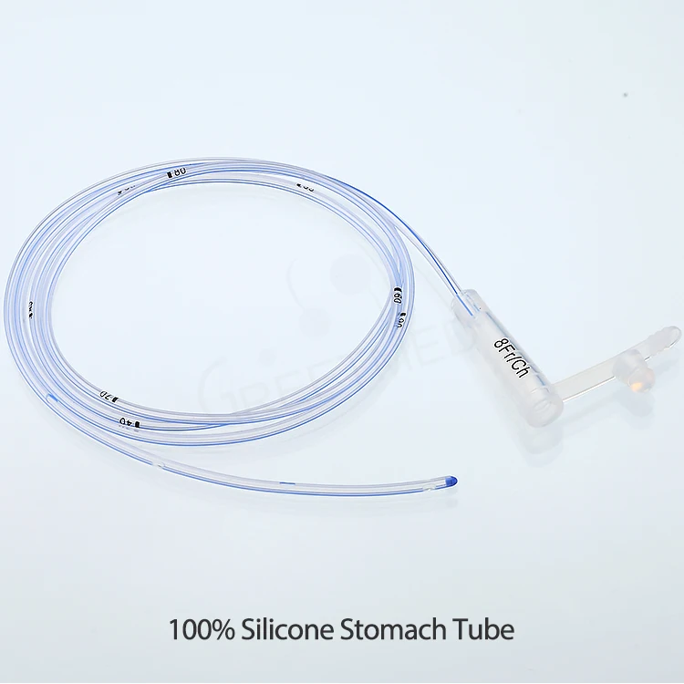 Hot sale high quality supplier ce iso hospital medical disposable 100% silicone stomach tube