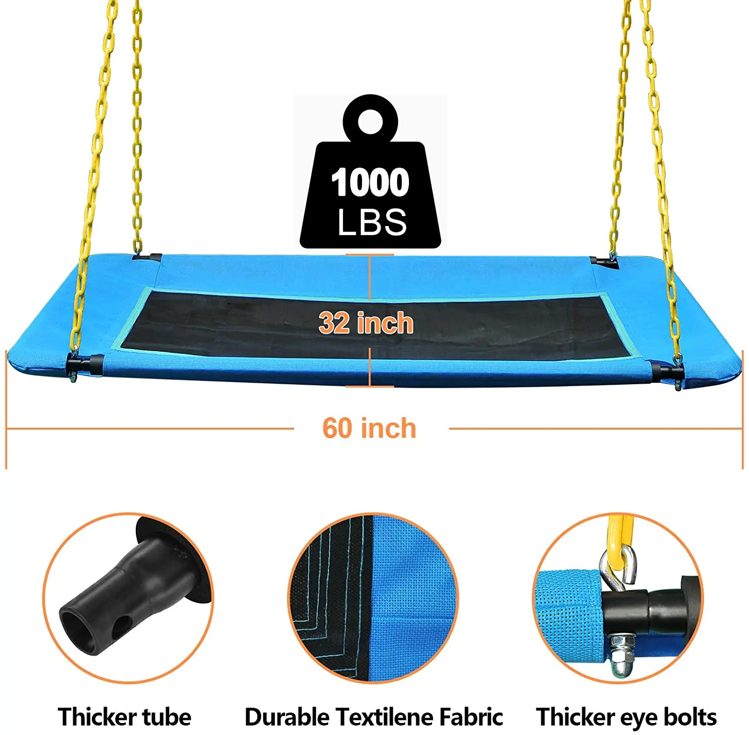 Уличные прямоугольные качели, разноцветные садовые качели для детей