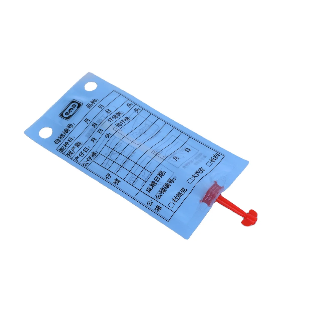 Veterinary Instrument Disposable 80ml Pig Sow Semen Bag Plastic Artificial Insemination Swine Sow Semen Storage Bag