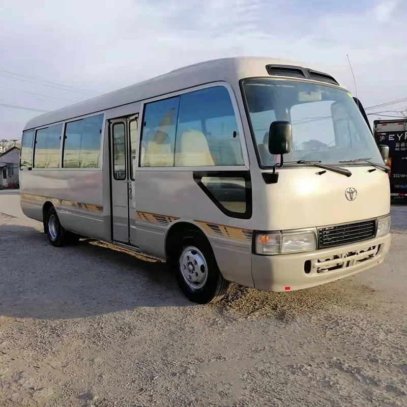 Best Selling Used Toyotai coaster Bus diesel Engine Left Steering Mini Bus Used 30 Seats Car with Discount Price