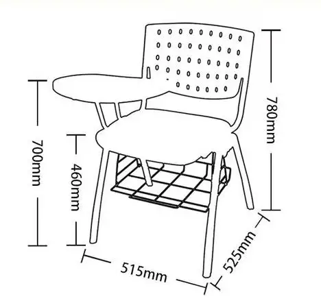 Multi-color Stacking Church Student Office Chair Mesh Fabric Conference Training Meeting Chair with Writing Pad with tablet