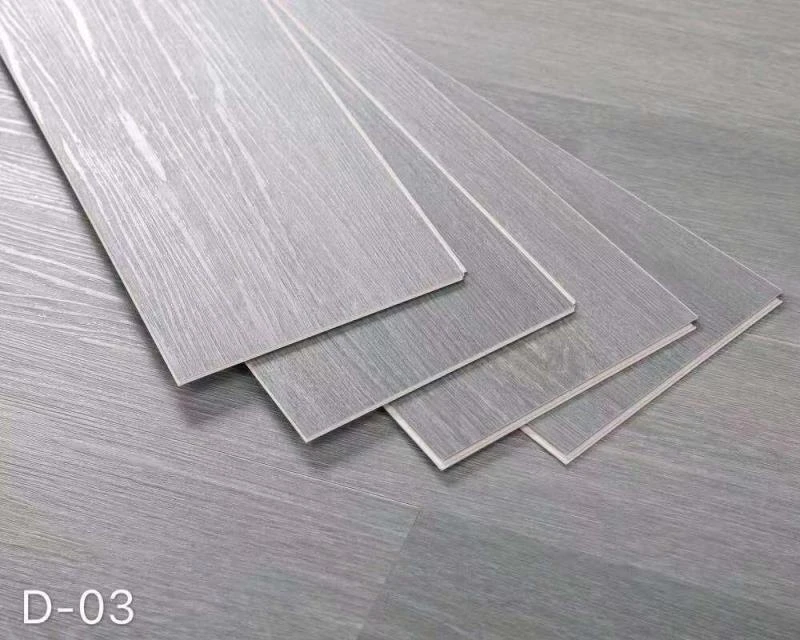 100% Virgin Flexible Loose Lay Plank Lighter grey Vinyl PVC Floor Tile