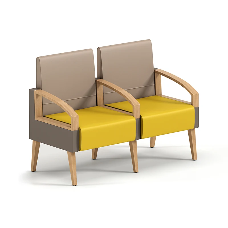 Factory Direct Sale 3-Seater Red PU Seating Airport & Hospital Waiting Room Chair for Visitors Designed for Optimal Comfort