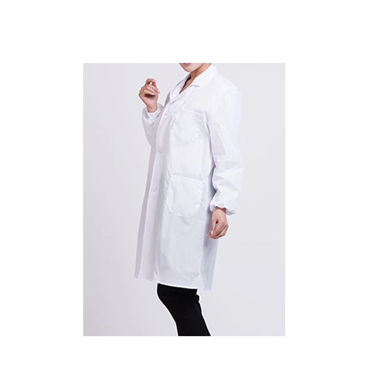 Factory wholesale custom white lab coat doctor overalls female food factory overalls
