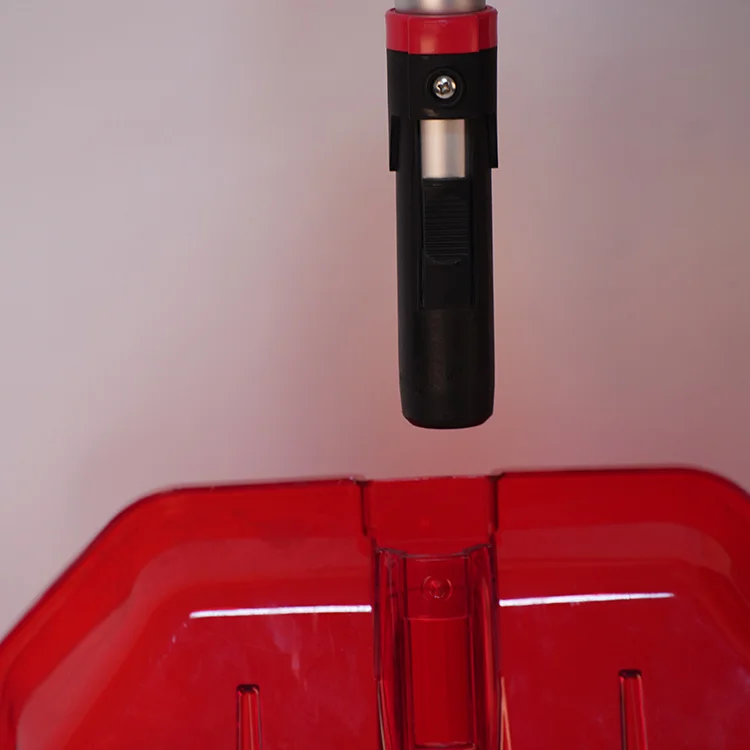 Plastic Snow Shovel Snow Removal with metal handle with transparent head normal pack