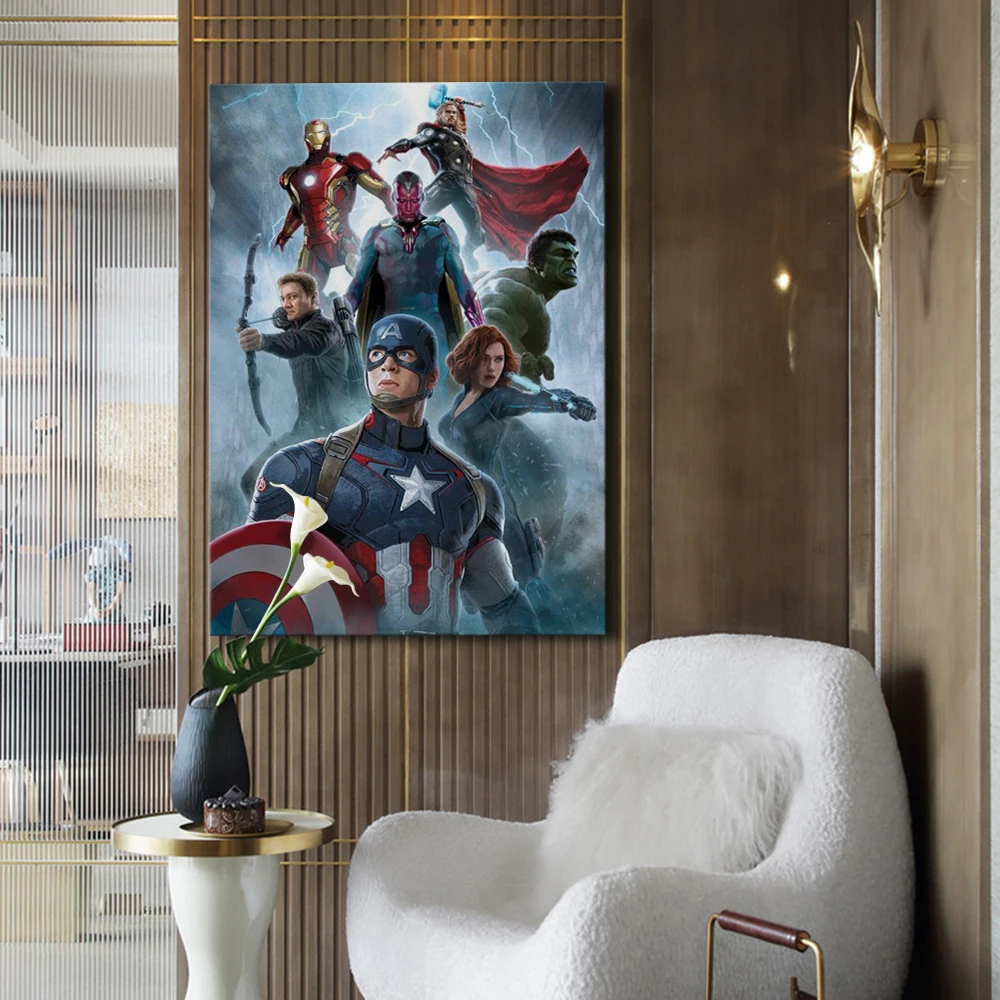 Супергерой Marvel холст HD Печать художественная живопись для декора