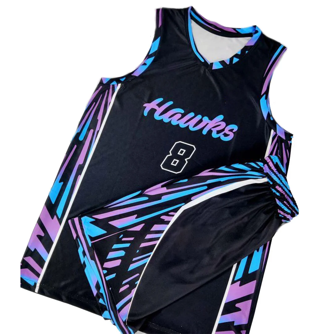 Custom high quality Quick Dry unisex retro Sublimation Reversible Singlets Vests Kit Set streetwear Basketball jersey
