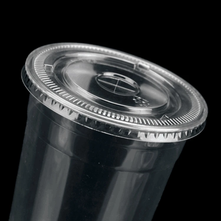 360ml 500ml 700ml  printed take away plastic Bubble Boba Milk Tea Cup With Lids