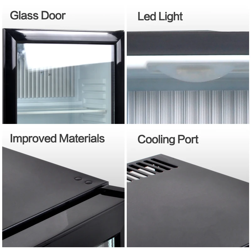 Hotel Appliance Semiconductor Glass Door Mini Bar Frezzer