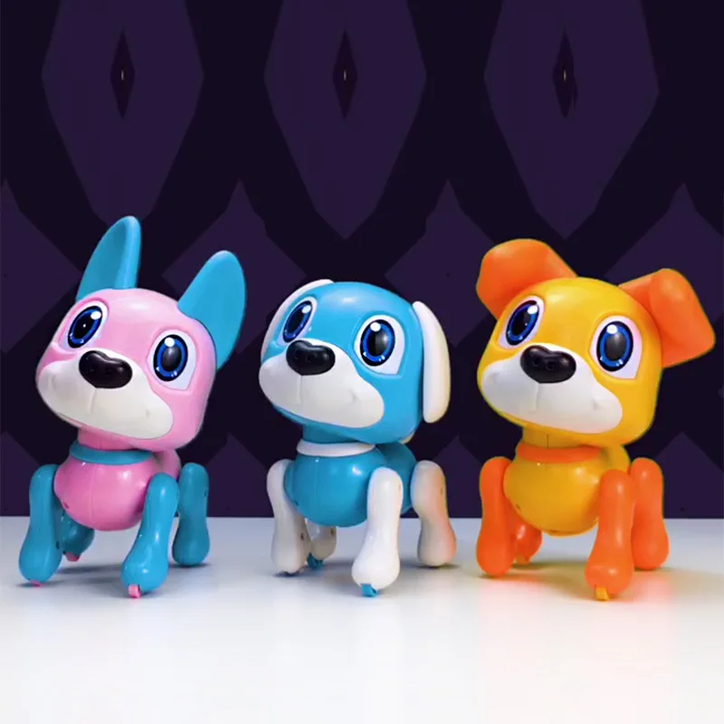 2022 Christmas kids toys robot dog gesture control follow puppy toy battery operate animal singing walking doggy