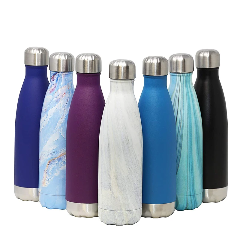 
Wholesale Custom Logo 500ml 750ml 1000ml Metal Eco Friendly Double Wall Vacuum Insulated Sports Stainless Steel Water Bottle 
