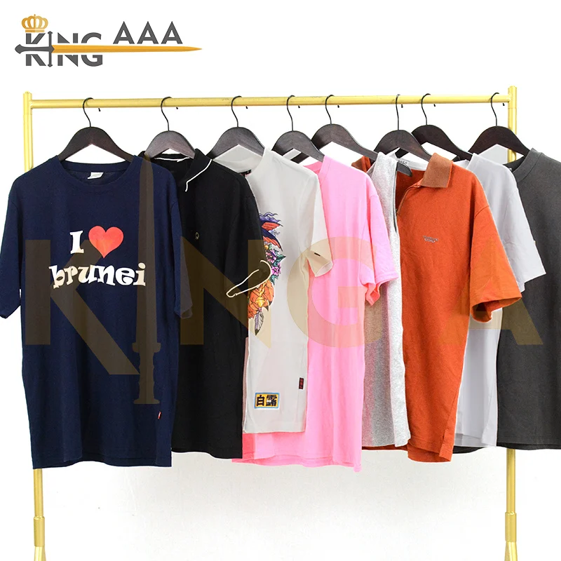 New casual Usde sports clothes second hand clothing plain t shirt summer used clothing