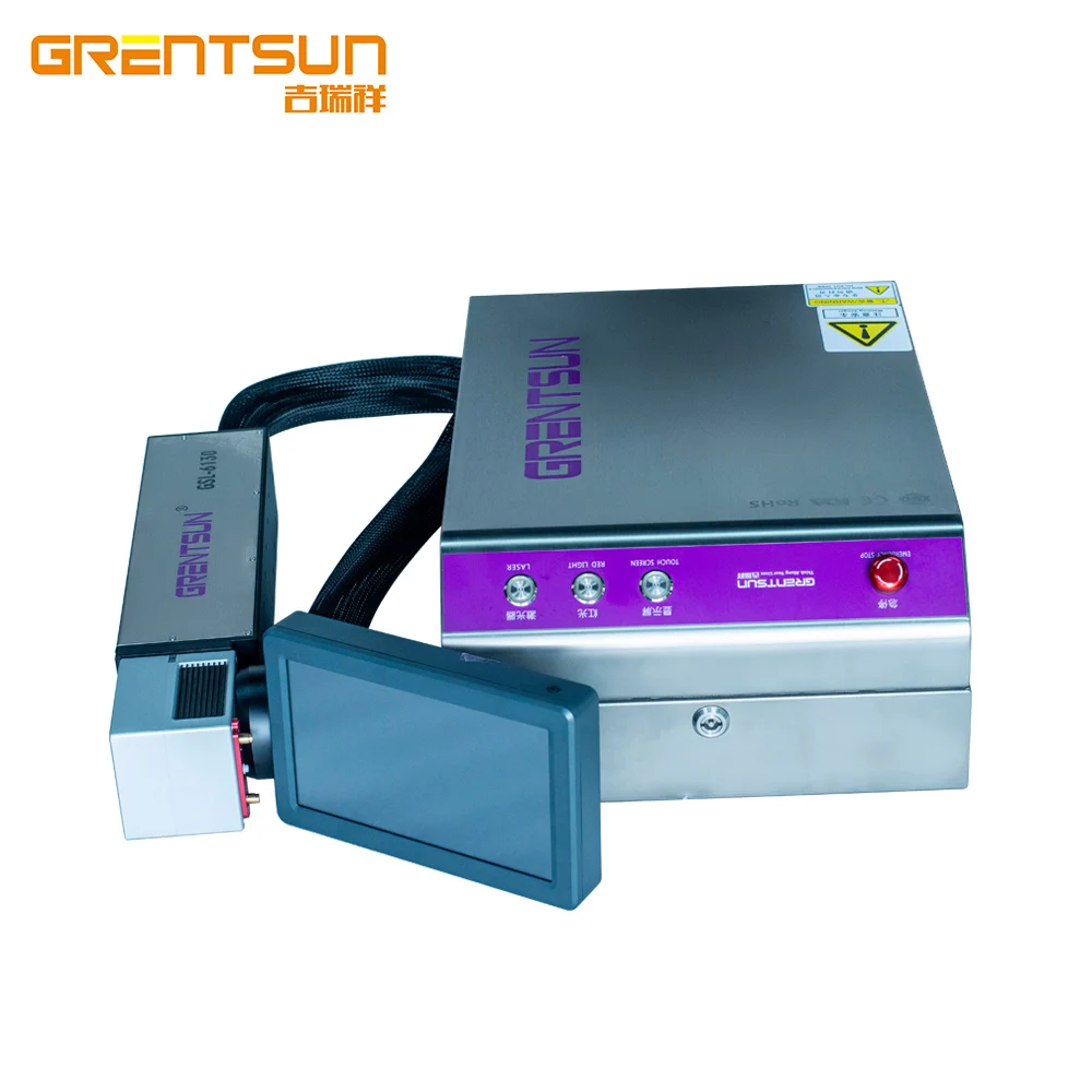 OEM fiber uv co2 laser printer 20W 30W 50W JPT MAX RAYCUS galvo laser QR code BAR code JSI code laser marking machine rfq