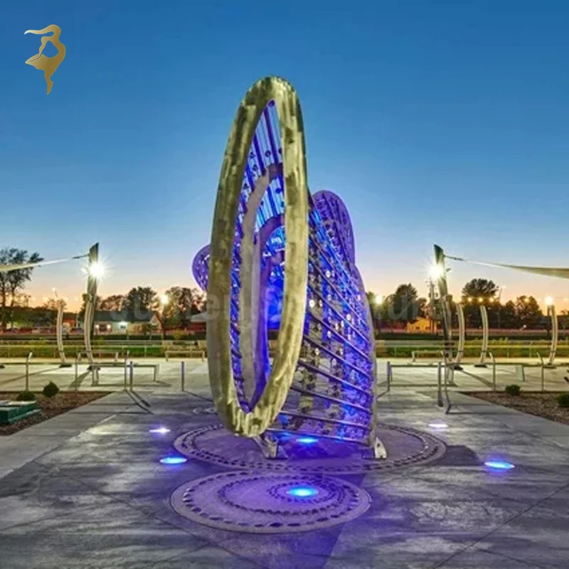 customized painting stainless steel sculpture for sale