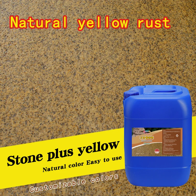 Quickly turn yellow rust from stone oxidation into yellow water-based environment-friendly stone rust promoter