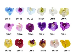 Chinese manufacturersArtificial Latex with Pot Wholesale Butterfly Phalaenopsi Orchid Flower greenery