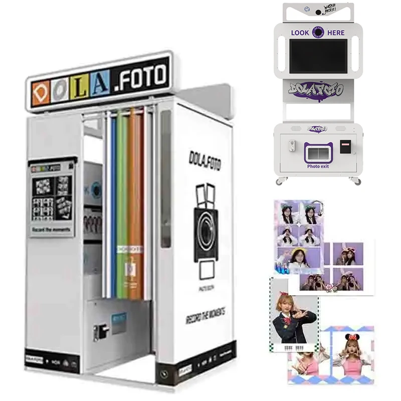 Dual Camera Shooting PHOTO BOOTH Motion Camera Booth Shell Magnet Machine Mirror Booth PHOTOBOOTH  Machine With Printer