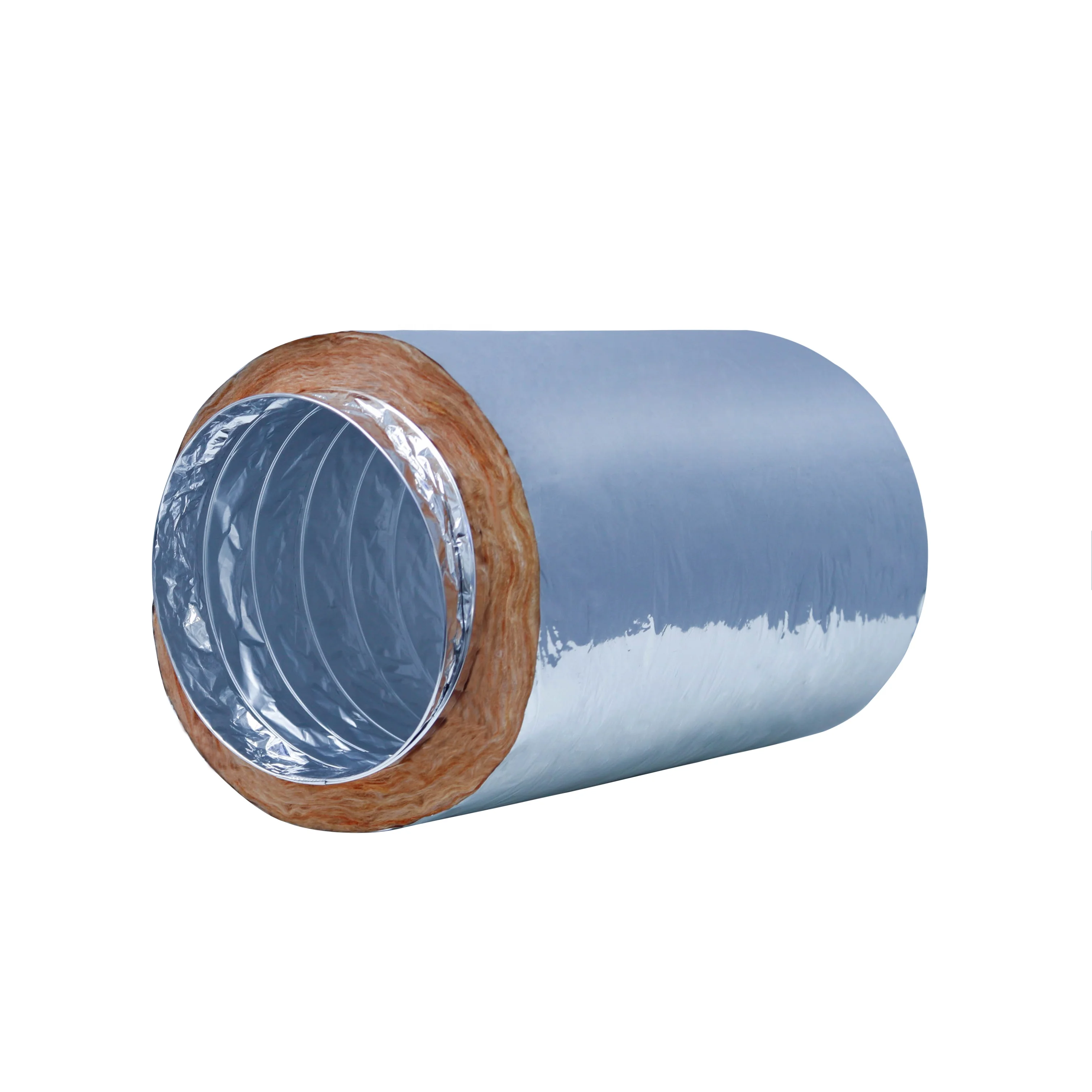 Air Duct Insulated Flexible Aluminum or Polyester Cotton with Fiber Wool HVAC Systems