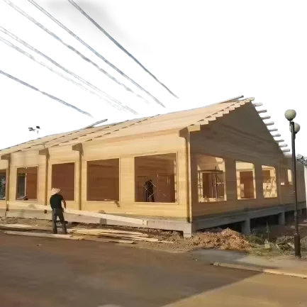 Customized design solid wood prefabricated houses and villas
