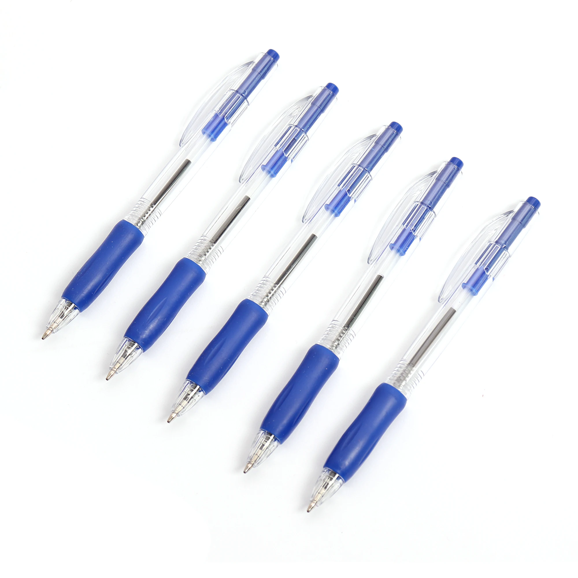 0.5mm Blue Customized Water-Based Ballpoint Pen Nice Neutral Gel Bullet Plastic Pen 0.7mm Writing Width for Office & School Use
