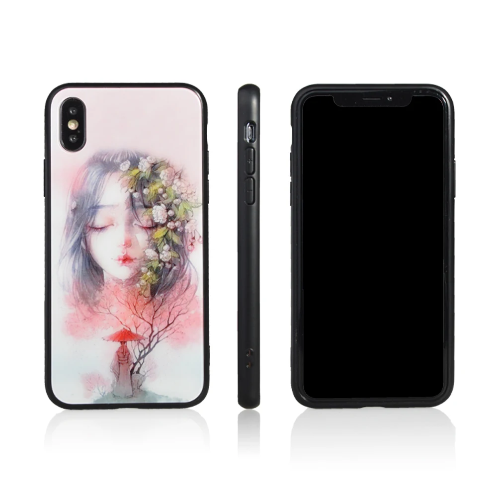 УФ-печать дизайн на заказ 2 в 1 чехол для телефона iPhone 6 7 8 plus X черный ТПУ OEM задняя крышка Змеиный модный