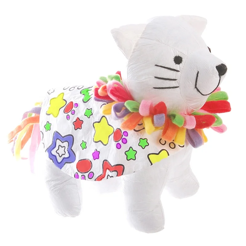 kids reuse Craft Color and Cuddle Washable cat Kids Art and Craft Activity