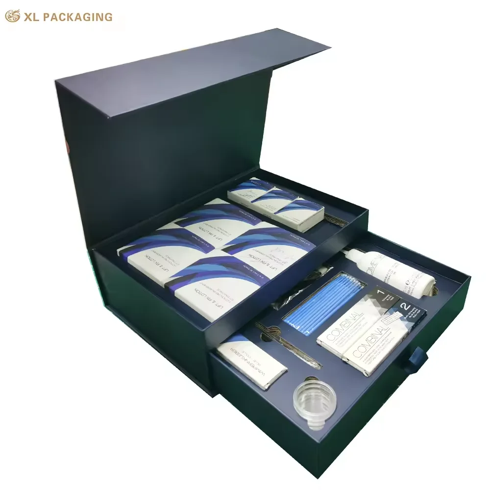 Special paper skincare for lipstick cosmetic Box with eva Insert hard paperboard graduation gifts with FullColor with Magnetic