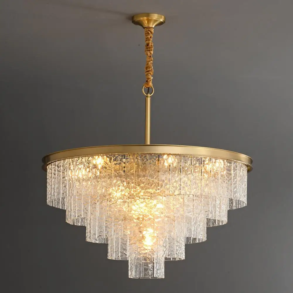KABO brass chandelier lighting designer stylish with textured glass chandeliers ceiling luxury brass