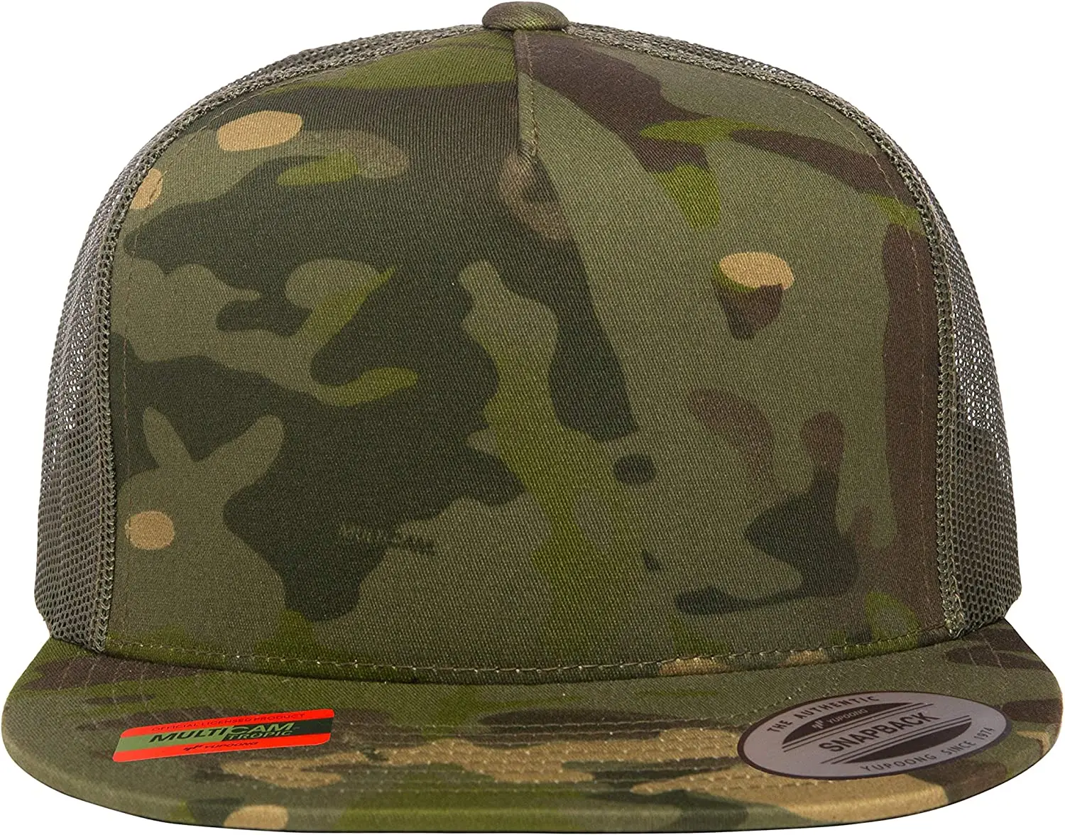 High Quality Sublimation camo Mesh Kid Flat Billed Baseball Trucker Cap With Custom Printing