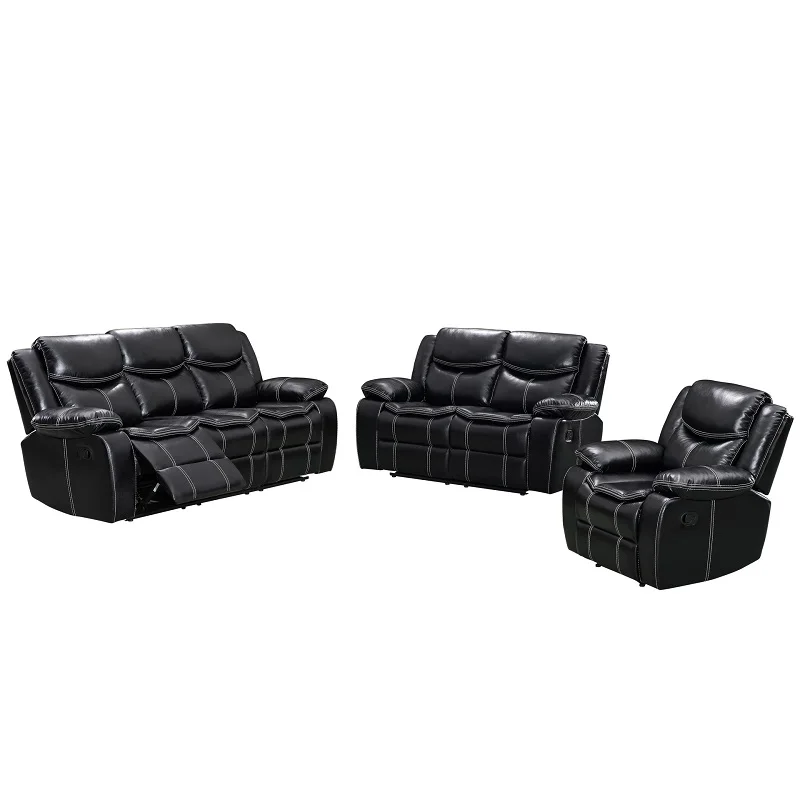Modern luxury living room recliner chair multifunctional comfortable leather home furniture chair recliner sofa set