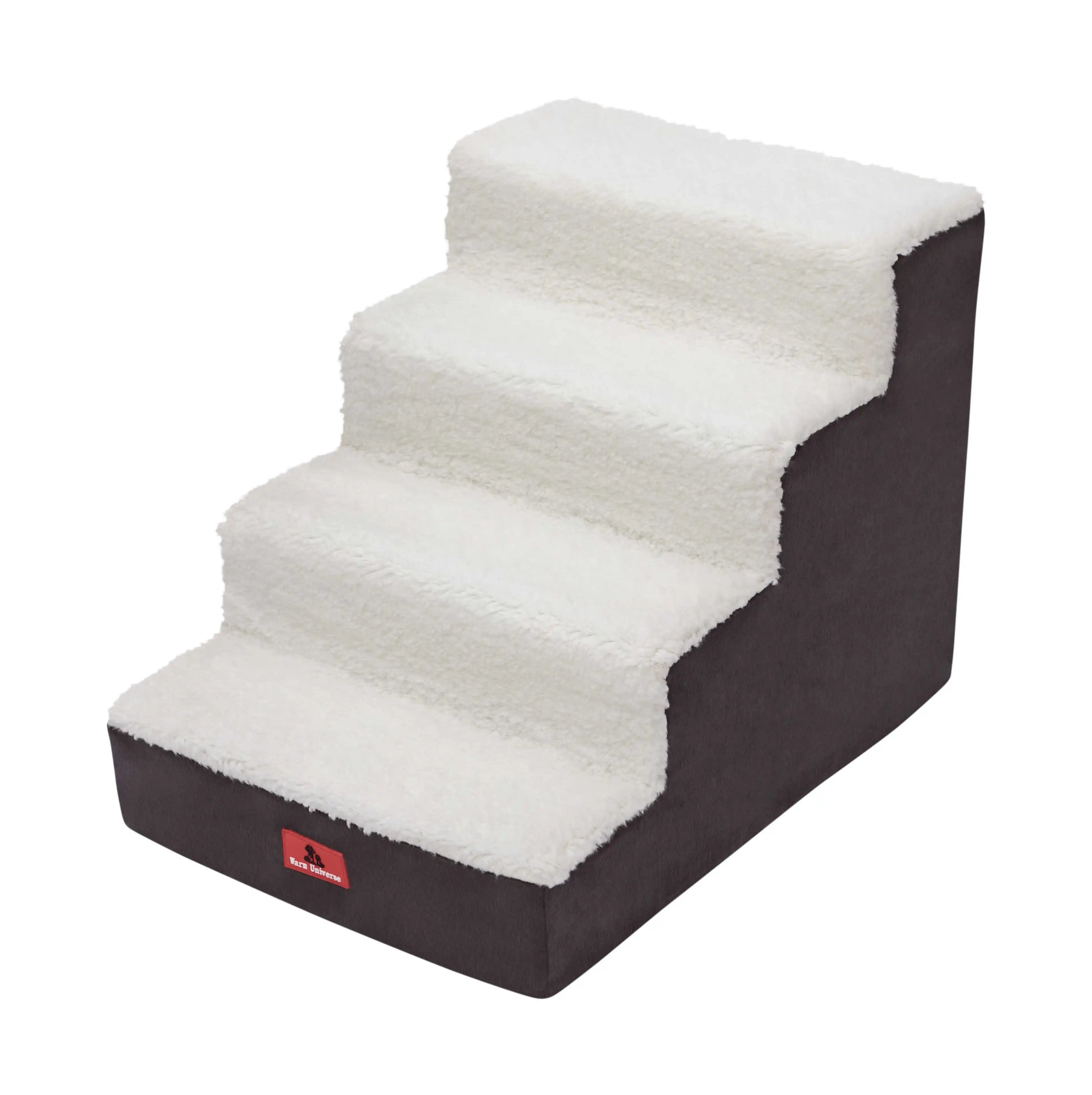 High Density Foam Four Tier Pet Steps Portable Pet Dog Ladder Pet Stairs