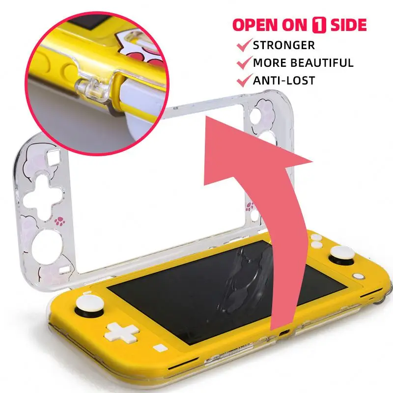 Amazon Hot Sale Protective Hard PC Clear Case For Nintendo Switch Lite Game Shockproof Anti-scratch Custom