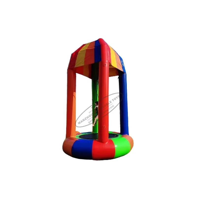 Детские аттракционы карнавальные безопасные надувные батуты для прыжков с батутом на резинке