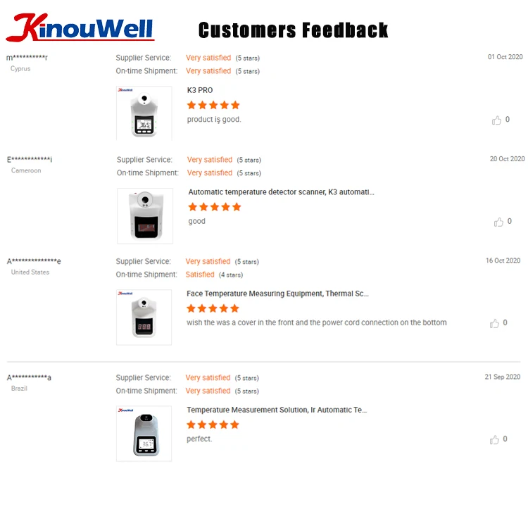  KW263 K3 Pro Plus K7 K8 Body Temperature Thermometer Scanner Digital Wall Hands Free