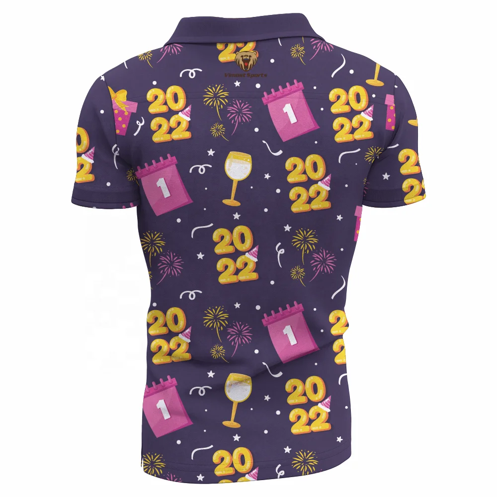 Custom bowling polo shirts fashion design zipper bowling polo jerseys short sleeves polo sublimation printing