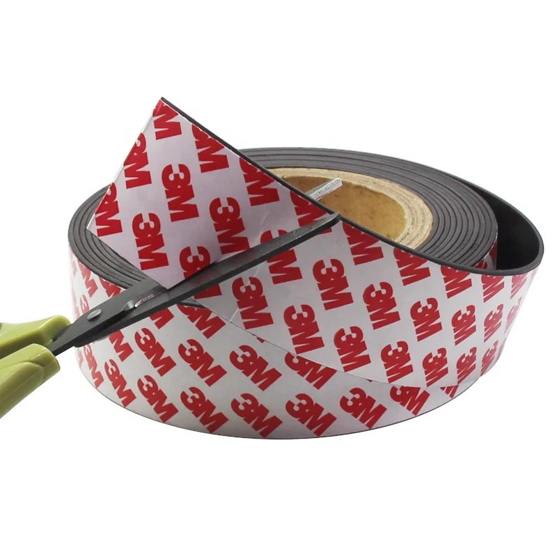 3m adhesive flexible magnet suppliers magnetic rubber strip roll sheet with cheap price