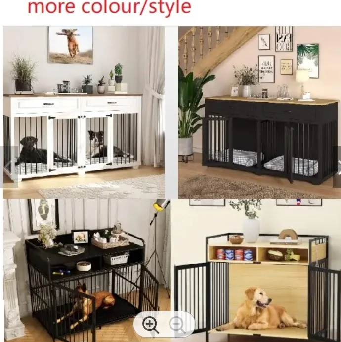 Dog Kennel Cages Pet Crates Hot SellingMental Pet Fence Cage for Dog House Pet Cages