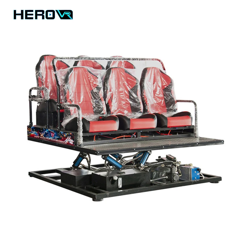 HEROVR 5D Cinema 9D Vr 6 Seats Simulator Games Cinema With Vr Games Machines