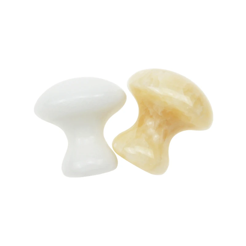 Factory Directly Sell 100% Natural  Quartz Jade Gua Sha Mushroom Massage Tool uasha