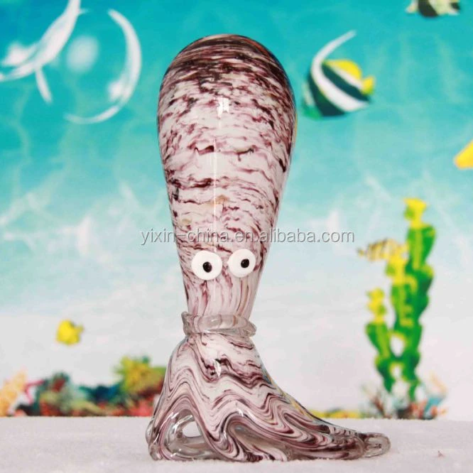 octopus shape for crafts,round glass ball ,animal dolphins shape glass ornament