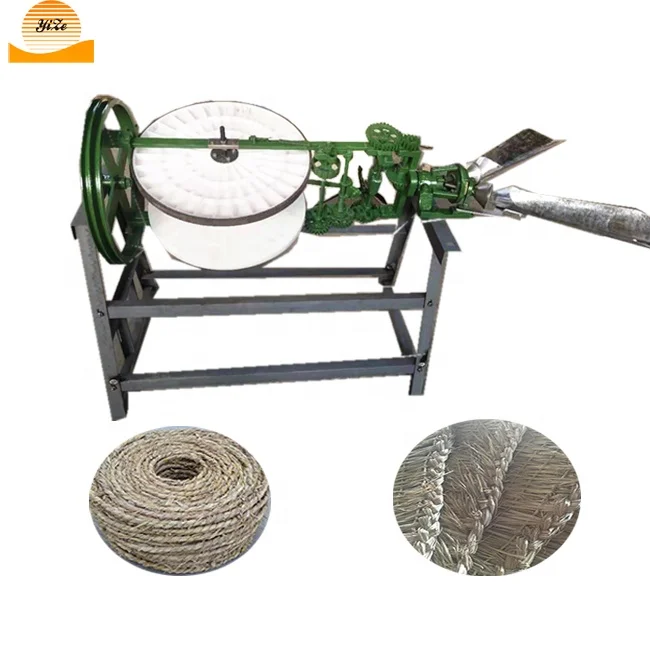 Automatic straw rope knitting making spinning machine grass rope machine