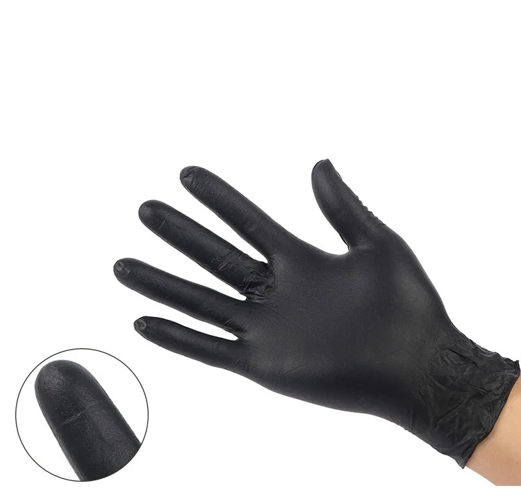 Wholesale Black Powder Free hand guantes nitrilo Gloves With High Quality household Disposable Nitrile Gloves