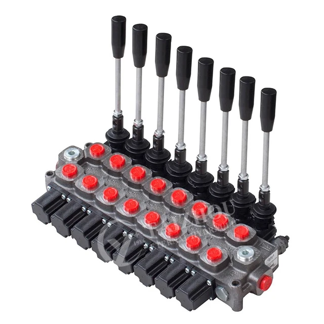 24V 130 160 180 240 Lpm Micro Control Hydraulic Directional Monoblock Valve, Dcv200 Hydraulic Solenoid Valve Block